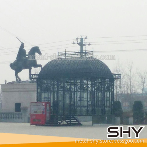 forged wrought iron decorative garden gazebo